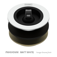 40 X 45 Bath Or Basin Waste &amp; Rubber Stopper Matt White