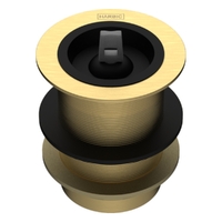 40 X 80 Bath Or Basin Waste &amp; Rubber Stopper Brushed Gold