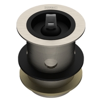 40 X 80 Bath Or Basin Waste With Overflow &amp; Rubber Stopper Brushed Nickel