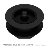 50 X 45 Bath Or Sink Waste &amp; Rubber Stopper Brushed Black Sapphire