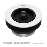50 X 45 Bath Or Sink Waste &amp; Rubber Stopper Brushed Chrome