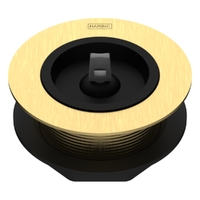 50 X 45 Bath Or Sink Waste &amp; Rubber Stopper Brushed Gold