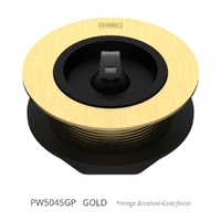 50 X 45 Bath Or Sink Waste &amp; Rubber Stopper Gold