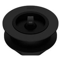 50 X 45 Bath Or Sink Waste &amp; Rubber Stopper Matt Black