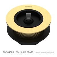 50 X 45 Bath Or Sink Waste &amp; Rubber Stopper Polished Brass