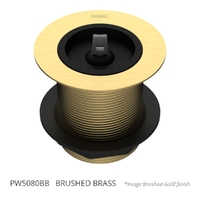 50 X 80 Bath Or Sink Waste &amp; Rubber Stopper Brushed Brass