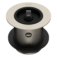 50 X 80 Bath Or Sink Waste With Overflow &amp; Rubber Stopper Brushed Nickel