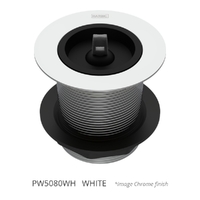 50 X 80 Bath Or Sink Waste &amp; Rubber Stopper  White