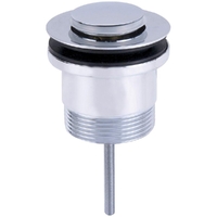 40mm X 50mm Pop Up Plug And Waste (Small Plug And Long Screw) C/P  6021127