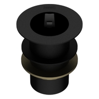 32 X 80 Tapered Basin Waste &amp; Rubber Stopper Matt Black