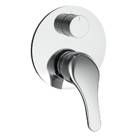Slimline Rotary Diverter Wall Mixer Chrome