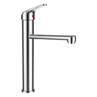 Slimline Pillar Sink Mixer - 180Mm - 4 Star Chrome (Lf)
