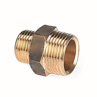32mm X 15mm Reducing Hexagon Nipple (1 1/4" X 1/2")