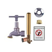 Hose Tap Recycled Water Kit With Crimp Elbow Lilac 185