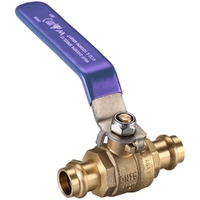 Watermarked Ball Valve Press Fit Lever Hdle DN40 X DN40 Lila