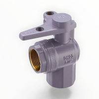 Watermarked Ball Valve Right Angle Meter Stop Lilac FI 20mm