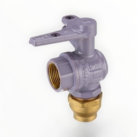 WMK Ball Valve Right Angle Meter Stop Lil FL25MM LF