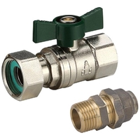 Swivel Nut Ball Valve Water (FI End) W-15 MI X15FL Union Lead Free