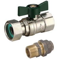 (FI End) W-20MI X 20FL Union Swivel Nut Ball Valve Water 