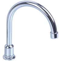 Swivel Spout Hob Tube Chrome Plated Gooseneck 150mm