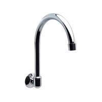 160mm Swivel Spout Wall Tube Chrome Plated Gooseneck 