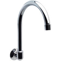 Swivel Spout Wall Tube Chrome Plated Gooseneck 160mm