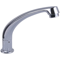 Swivel Spout Hob Cast Chrome Plated 180mm