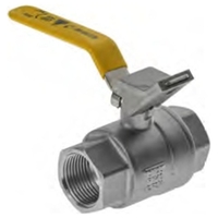 15FI Lockable Lever Handle Ball Valve Stainless Steel