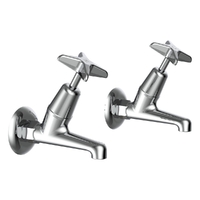 Southern Cross Deluxe Bib Cock - Male - 4 Star
 Jumper Valve - Chrome (Lf)