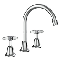 Southern Cross Vanitee Sink Set - 4 Star  Jumper Valve - Chrome (Lf)