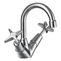Southern Cross Twin Basin Tap - 6 Star
 Jumper Valve - Chrome (Lf)