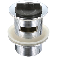 40mm X 75mm Plug And Waste Basin With Overflow Rubb Chrome Plated 