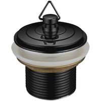 40mm X 50mm Plug And Waste Basin With Brass Plug Matte Black 