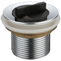 40mm X 50mm Plug And Waste Basin With Rubber Plg Chrome Plated 