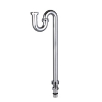 750mm X DN40 Cu L/Nut S-Trap C/P
