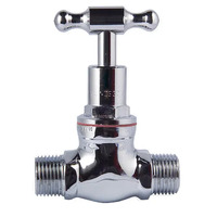 Stop Tap T Head Chrome Plated MI X MI 15mm