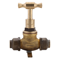 15mm Stop Cock Flared Lugged (1/2") Br 608119-2F