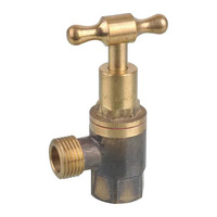 Cistern Stop T Head Rough Brass 15mm