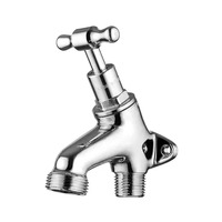 Hose Tap Back Plated T Handle Chrome Plated MI 15mm