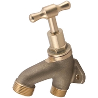 15mm Back Plated MI Hose Taps Brass
