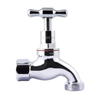 Hose Tap T Handle Chrome Plated FI 15mm