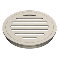 100Mm Floor Waste Round Top Brushed Nickel