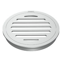 100Mm Floor Waste Round Top Chrome