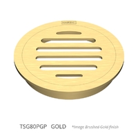 80Mm Floor Waste Round Top Gold