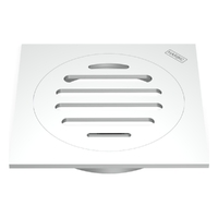 80Mm Floor Waste Square Top Chrome