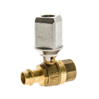32mm Copper Press CU X FI Gas Ball Valve Underground Handle AGA Approved
