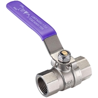 Dual Approved Ball Valve Lever Handle Lilac FI X FI 20MM