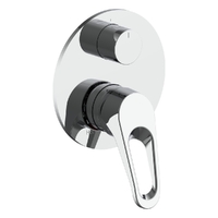 Waratah Rotary Diverter Wall Mixer Chrome