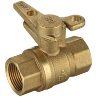 Water Service Ball Valve Brass Handle FI X FI 20mm Lockable Lead Free