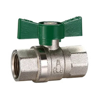 20mm FI X FI Dual Approved Ball Valve Butterfly Handle 